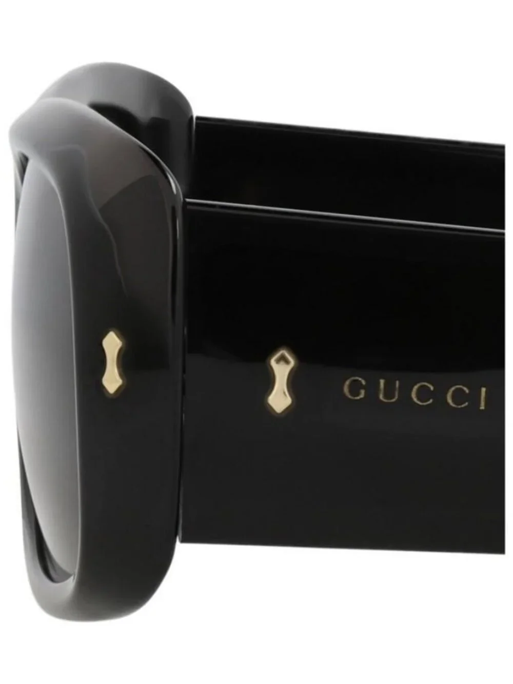 New Gucci Mens Square/Rectangle Black Black Grey Fashion Designer Sunglasses